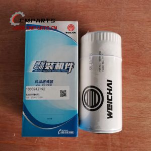 Oil Filter 1000942192 Weichai Diesel Engine WP10D320E200 accessories Earth-moving Machinery parts china