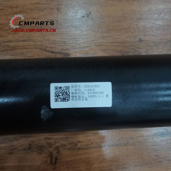 Genuine XCMG Front Transmission Shaft 251805363 500F.3.N LW500FN ZL50GN Wheel Loader Parts Construction Machinery Accessories China