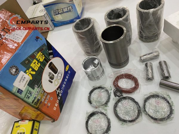 Original XINCHAI Cylinder Liner Sleeve Kits piston with piston rings C490BPG diesel engine parts Forklift Repair Parts Chinese factory