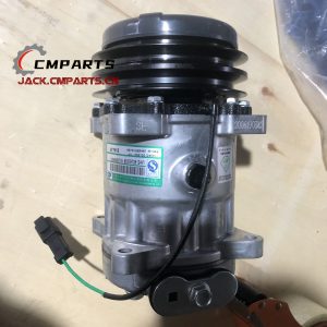 Genuine Sem Air Conditioning Compressor W48000446 5228128 GY7H15 1205060177A 80278728 24V Wheel Loader SEM636D Spare Parts Construction Machinery Parts Chinese factory