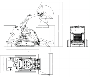 25HP ML525X Tracked Skid Steer Loader With Quick Connection