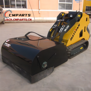 Closed Sweeper with Quick Connection For Compact skid steer loader attachments environmental cleaning equipment used in coal plants, carbon plants, cement plants skid steer closed sweeper Chinese factory CE EPA certification