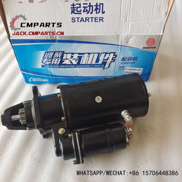 Wholesale Weichai Engine WD615 WD10G220E23 Parts Starter Motor 612600091037 4110002483001 for SDLG LG953F L956F wheel loader Chinese Supplier