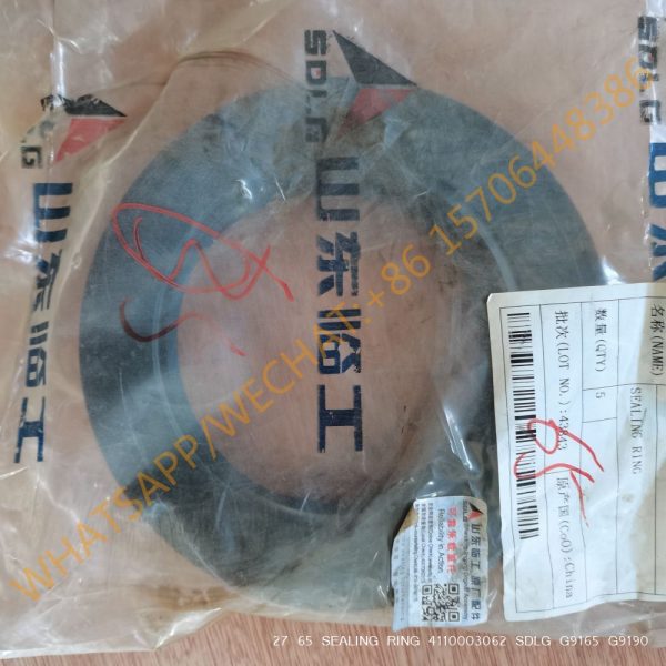 27 65 SEALING RING 4110003062 SDLG G9165 G9190