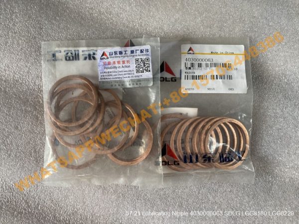 57 21 Lubricating Nipple 4030000063 SDLG LGG8180 LGG8220