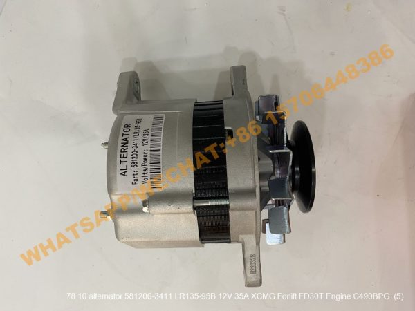 78 10 alternator 581200-3411 LR135-95B 12V 35A XCMG Forlift FD30T Engine C490BPG (5)